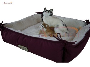 Armarkat Cat Bed C06 with Burgundy Base