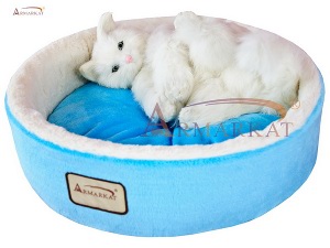 Armarkat Cat Bed C12 - Sky Blue Cushion