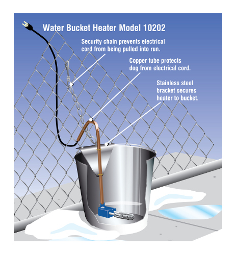 Nelson Blue Devil Electric Water Bucket Heater Features