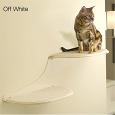 Off White Cat Clouds Cat Shelf